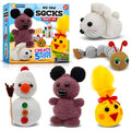 Kids Plush Toy Craft Kit - Create 5 No-Sew Stuffed Animals for Ages 7-12