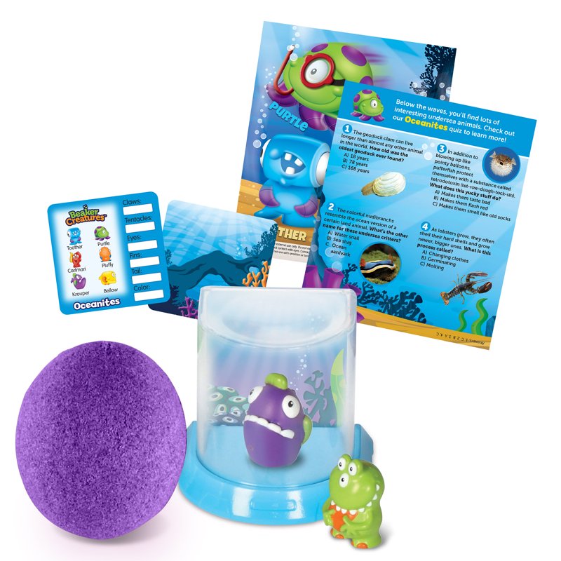 Kids Science Beaker Creatures Bio-Home Set with Collectible Creatures - Educational Toy for Ages 5+
