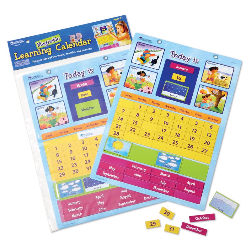 Magnetic Calendar for Kids - Educational Classroom & Home Learning Tool
