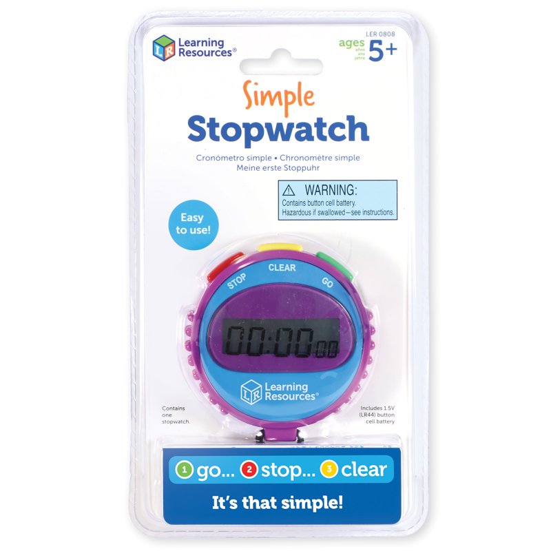 Kids Digital Stopwatch for Education and Sports - Easy-to-Use Timer for Ages 5+
