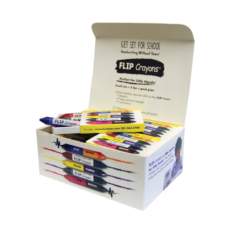 Children's Flip Crayon Gift Set - 100 Vibrant Colors for Early Learning & Art