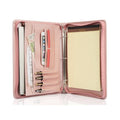Leather Belief Portfolio Padfolio with 3-Ring Binder and Zipper Closure - A4 Business Organizer for Professionals and Students