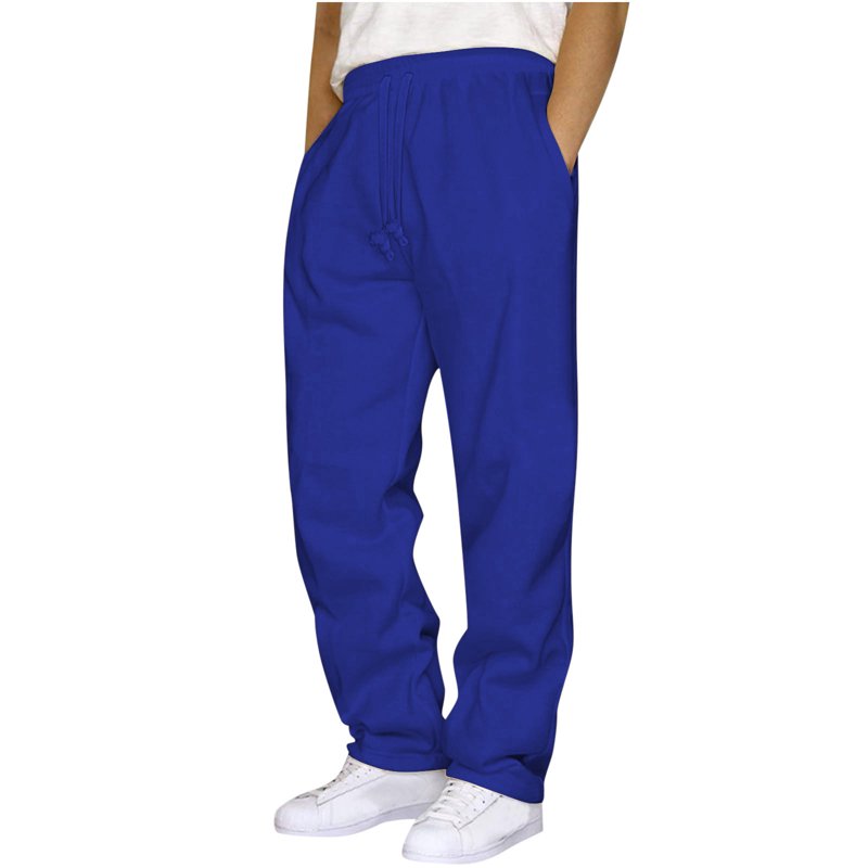 Men's Cargo Pants Outdoor Work Trousers with Multiple Pockets - Dark Blue