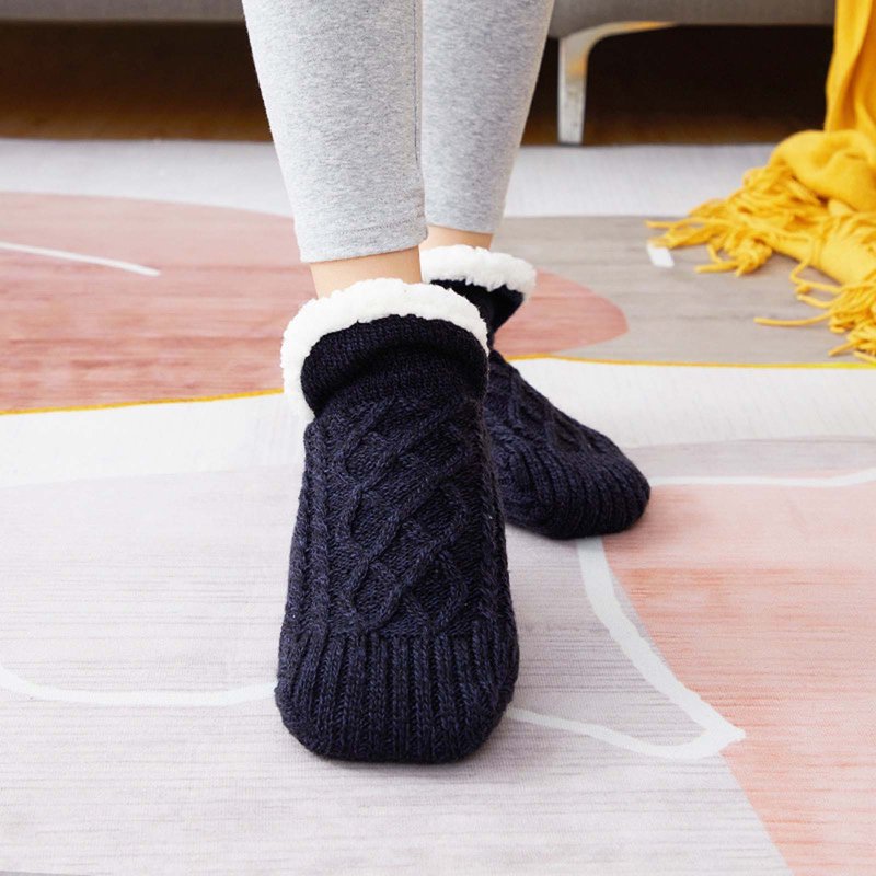 Thermal Non-Slip Indoor Socks for Women - Thickened Cozy Home Slippers