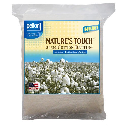 Natural Cotton-Polyester Batting for Quilts - All Sizes, No Scrim