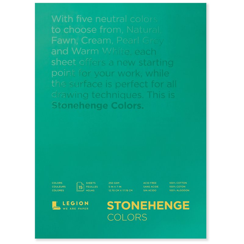 Art Paper Pad 15 Sheets 5x7 Inch Multi Color Watercolor & Drawing Paper