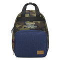 Men's 17-Inch Camo and Denim Fashion Backpack with Organized Compartments