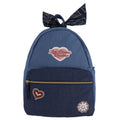 Denim Backpack with Patches for Kids - 17-Inch School & Travel Bag