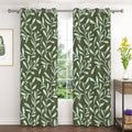 Room Darkening Blackout Curtains with Grommet Top - Insulated Window Drapes, 2 Panels Set