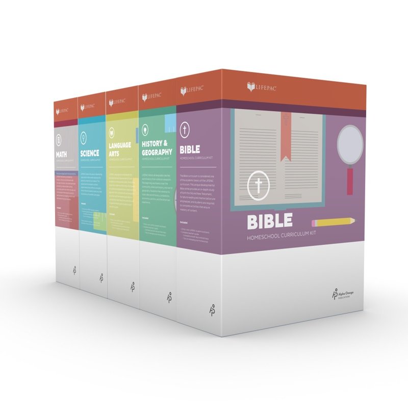 3rd Grade Homeschool Curriculum Set - 5 Subjects Bible Math Science Language Arts