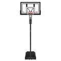 Adjustable Height 8-10ft Portable Outdoor Basketball System with Shatterproof Backboard