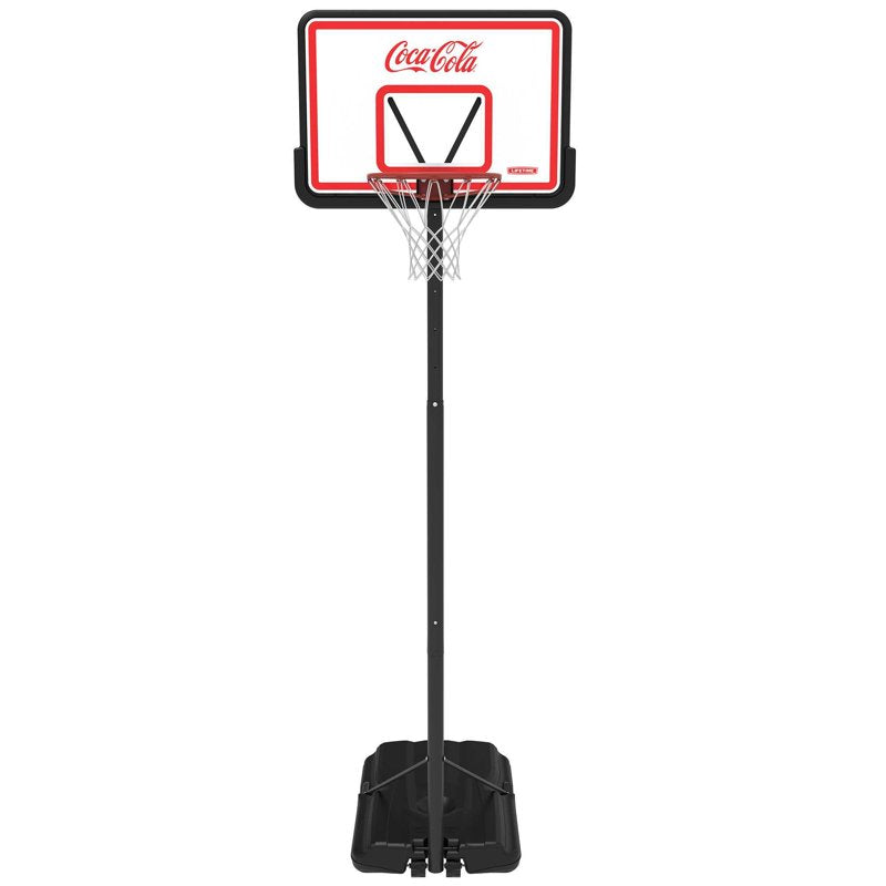 Portable 44-Inch Adjustable Basketball Hoop with Shatterproof Backboard