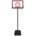 Portable 44-Inch Adjustable Basketball Hoop with Shatterproof Backboard