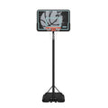 Portable 44-Inch Impact Basketball Hoop with Telescoping Height Adjustment — Outdoor Play Equipment