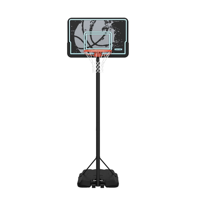 Portable 44-Inch Impact Basketball Hoop with Telescoping Height Adjustment — Outdoor Play Equipment