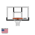 48 Inch Polycarbonate Basketball Backboard and Slam-It Pro Rim Combo