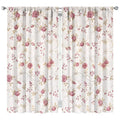 Light Filtering Floral Curtains 42x84 Inch Blackout Drapes for Bedroom Privacy