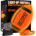 Glow in the Dark Football for Kids - Official Size Night Play