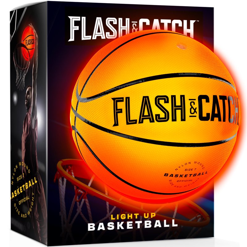 Glow-in-The-Dark LED Basketball - Night Game Sports Gear for Kids & Teens