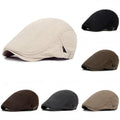 Men's Newsboy Cap Flat Gatsby Golf Beret Ivy Hat Adjustable Casual Stylish Cotton