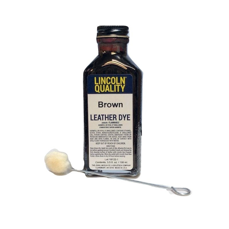 Leather Dye 3.5oz in Multiple Colors - Shoe & Craft Dye for Leather