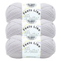Medium Polyester Yarn 3 Pack - Soft, Luxurious Knitting & Crochet Yarn