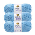 Anti-Pilling Acrylic Yarn 3 Pack - Medium Weight Baby Blue Craft Yarn