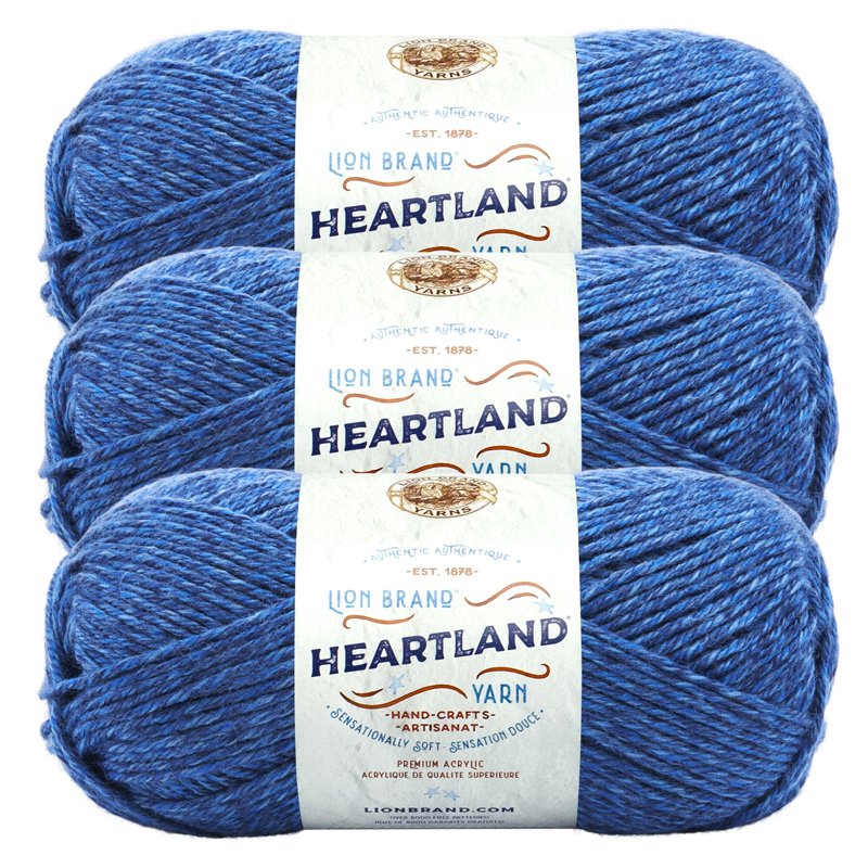 Medium Acrylic Yarn 3 Pack for Knitting and Crocheting - Heartland Inspired