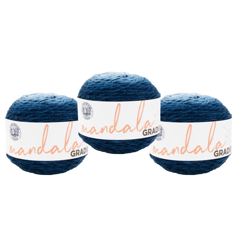 Mandala Gradient Yarn 3-Pack | Medium Acrylic & Nylon Craft Yarn