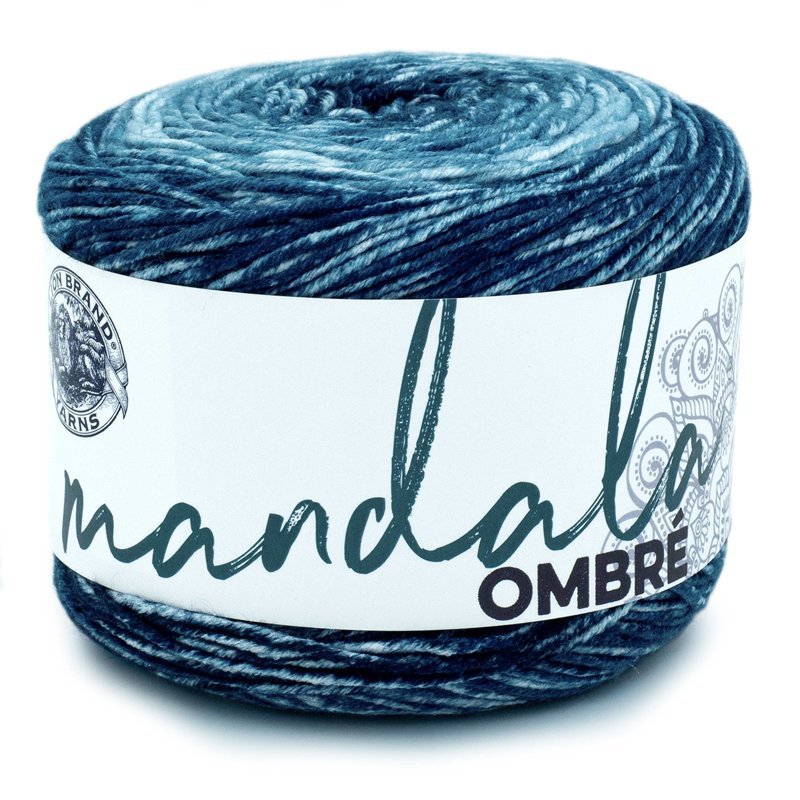 Mandala Ombre Yarn - Multi-Color Acrylic Cake Yarn for Knitting & Crocheting
