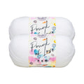 White Medium Acrylic Yarn Pound of Love 2 Pack - Soft Crafting Fiber