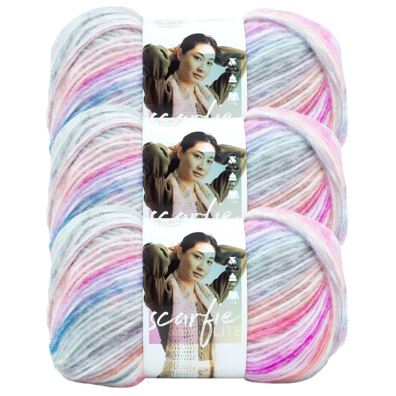 Medium Weight Acrylic Yarn Pack for Knitting and Crochet - 3 Pack