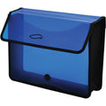 Letter-Size Polypropylene Expanding File Wallet - 8.5 x 11 Inches, 3 Inch Capacity, Blue