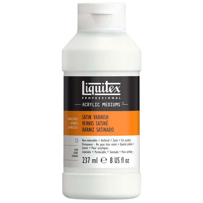Liquitex Satin Varnish - 8 oz. Acrylic Paint Protective Finish