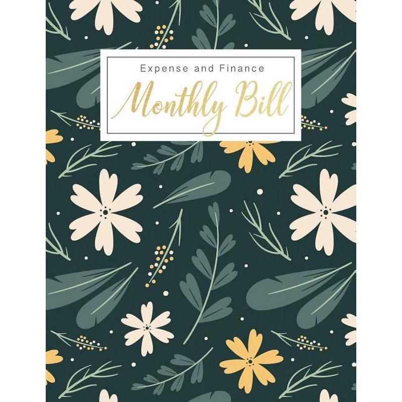 Monthly Bill Expense Planner & Organizer Journal - Budget Tracker 8.5x11