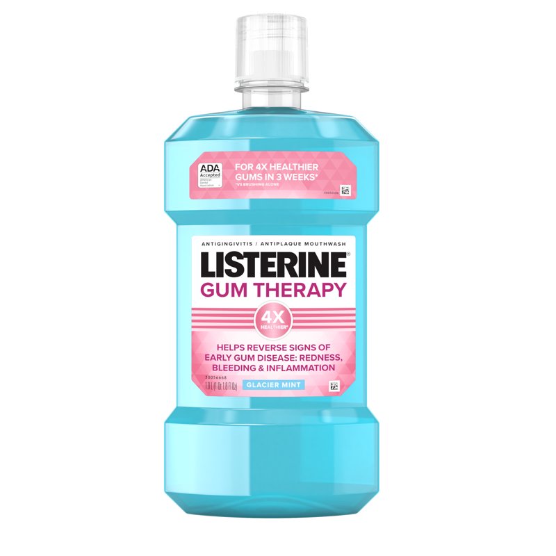 Gum Care Mouthwash Glacier Mint 1L - Antigingivitis & Plaque Reduction