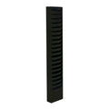 Wall-Mount Literature Rack with 20 Compartments in Black Steel