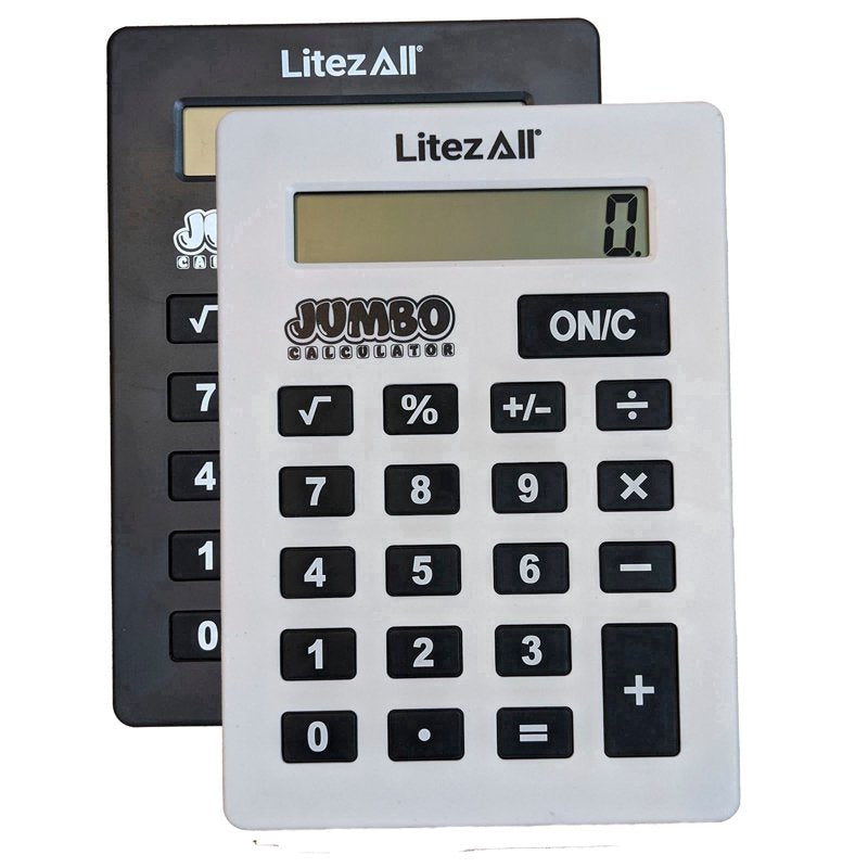 Jumbo Desktop Calculator with Large Keys & LED Display - Office & School Use