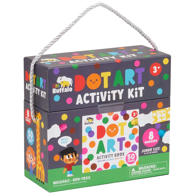 Kids Dot Art Activity Kit with Markers - Creative Art & Learning Set