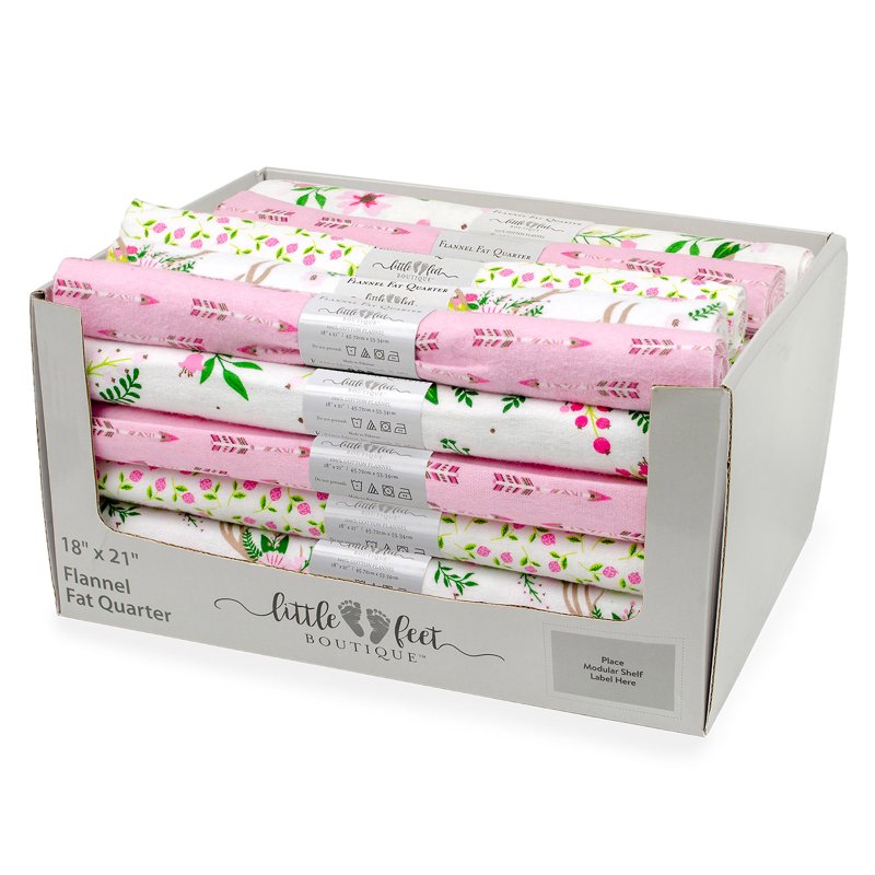 Wild and Free Cotton Flannel Fabric Bundle - 18x21 Inches, 33 Pieces
