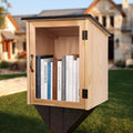 Outdoor Wooden Library Box Waterproof Community Book Share Cabinet