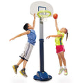 Adjustable Kids Basketball Hoop Set with Soft Ball, Portable & Height-Adjustable from 4 to 6 Feet
