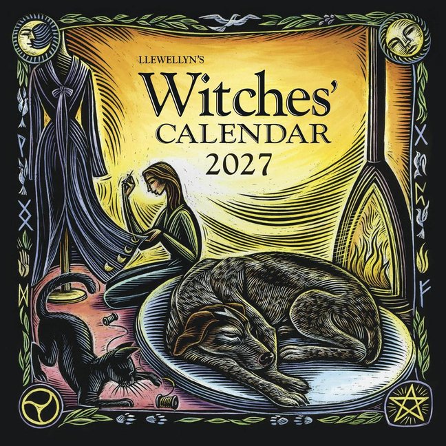 2027 Witches' Calendar with Lunar Phases and Magical Tips - Pagan Almanac