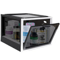 Stackable Lock Box with Combination Lock - Secure Storage for Medications, Food, Electronics - 12.6L BPA-Free Plastic