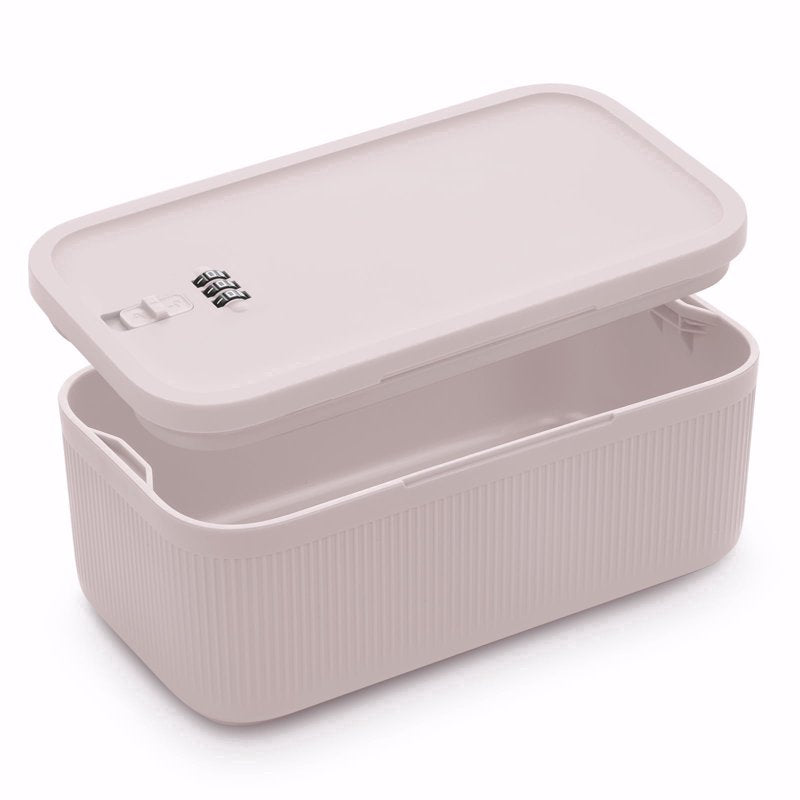 Small Lock Box with Code - Secure BPA-Free Storage for Medications, Food, Electronics & Personal Items