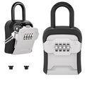 Portable Wall Mount Lock Box with Resettable 4-Digit Code for Keys and Security