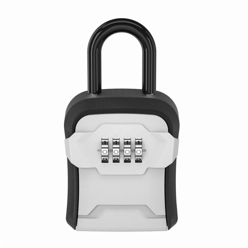 Wall-Mounted Key Lock Box with Combination Lock for Outdoor Security