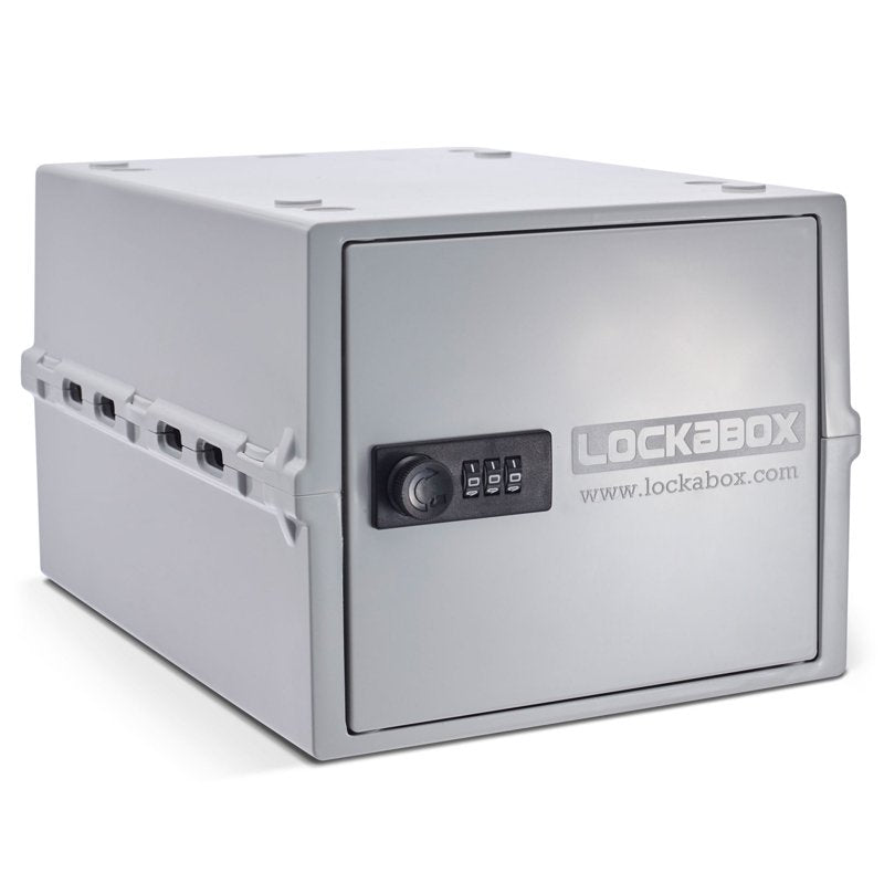 Lockable Food & Medicine Storage Box 10L with Combination Lock - White