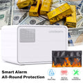 0.45 Cu Ft Digital Safe Box with Electronic Keypad, Fireproof Waterproof Bag & USB Power