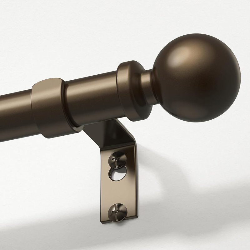 Heavy Duty Adjustable Curtain Rod 36-122 Inch Modern Window Treatment Pole
